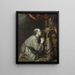 Sint Jerome - Matthijs Naiveu — ingelijst kunstwerk aan de muur