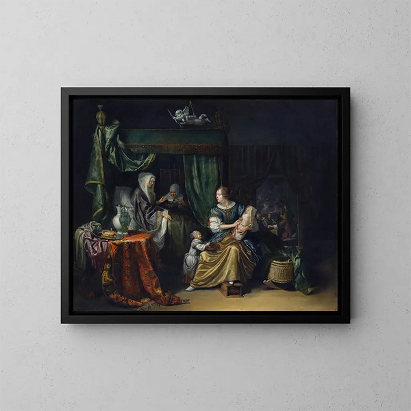 The Newborn - Matthijs Naiveu — framed artwork on a wall