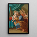 L'Enfant Jésus bekroont met engelen achter - Mattia de Mare — ingelijst kunstwerk aan de muur