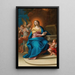 La Vierge à l'Enfant avec des anges et trois clous de la croix - Mattia de Mare — ingelijst kunstwerk aan de muur