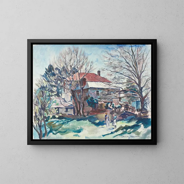 Bare Trees - Maud Sherwood — framed artwork on a wall