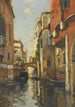 Au canal à Venise - Maurice Bompard — weergave van het kunstwerk