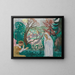 Aankondiging in de lentetuin - Maurice Denis — ingelijst kunstwerk aan de muur
