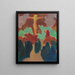 De oranje Christus - Maurice Denis — ingelijst kunstwerk aan de muur