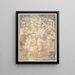 Outdoor café scene - Maurice Prendergast — framed artwork on a wall