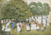 Voetgangers in een park - Maurice Prendergast — weergave van het kunstwerk