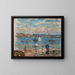 Promenade aan de kust - Maurice Prendergast — ingelijst kunstwerk aan de muur