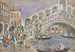 Pont du Rialto, pont couvert, Venise - Maurice Prendergast — weergave van het kunstwerk