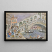 Pont du Rialto, pont couvert, Venise - Maurice Prendergast — ingelijst kunstwerk aan de muur
