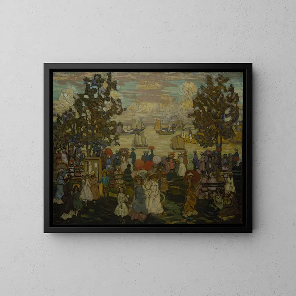 Salem Willows Painting - Maurice Prendergast — framed artwork on a wall