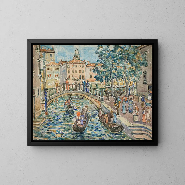 Scene of Venice - Maurice Prendergast — framed artwork on a wall