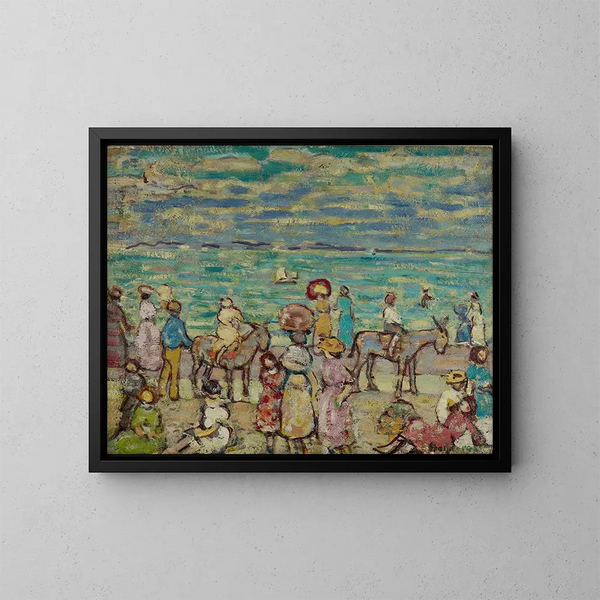 La Plage - Maurice Prendergast — ingelijst kunstwerk aan de muur