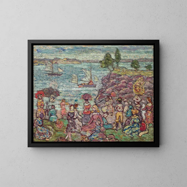La Course de Bateaux - Maurice Prendergast — ingelijst kunstwerk aan de muur
