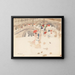 Parapluies onder de regen in Venetië - Maurice Prendergast — ingelijst kunstwerk aan de muur