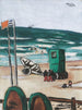 Baders met groene cabine en schippers met rode broek - Max Beckmann — weergave van het kunstwerk