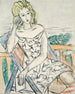 Portret van een jonge vrouw - Max Beckmann — weergave van het kunstwerk