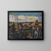 Groot carrière schilderij in Beieren - Max Beckmann — ingelijst kunstwerk aan de muur