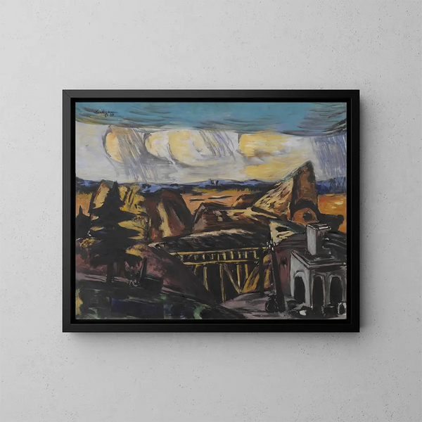 Reproductie van het schilderij Groot carrière schilderij in Beieren - Max Beckmann