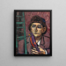 Man met vogel - Max Beckmann — ingelijst kunstwerk aan de muur
