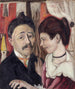 Portret van het paar Carl - Max Beckmann — weergave van het kunstwerk