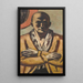 Autoportrait jaune-rose - Max Beckmann — ingelijst kunstwerk aan de muur