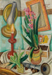 Natuurmoord met brandende kaars - Max Beckmann — weergave van het kunstwerk