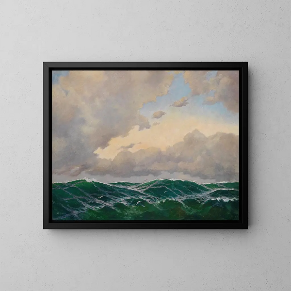 Marine Painting - Max Jensen — framed artwork on a wall