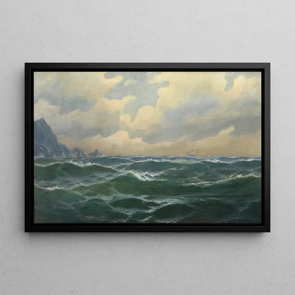 Max Jensen - Unruhige See in Kstennhe.webp
