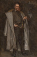 Portret van een heer in een bontjas - Max Johann Bernhard Koner — weergave van het kunstwerk
