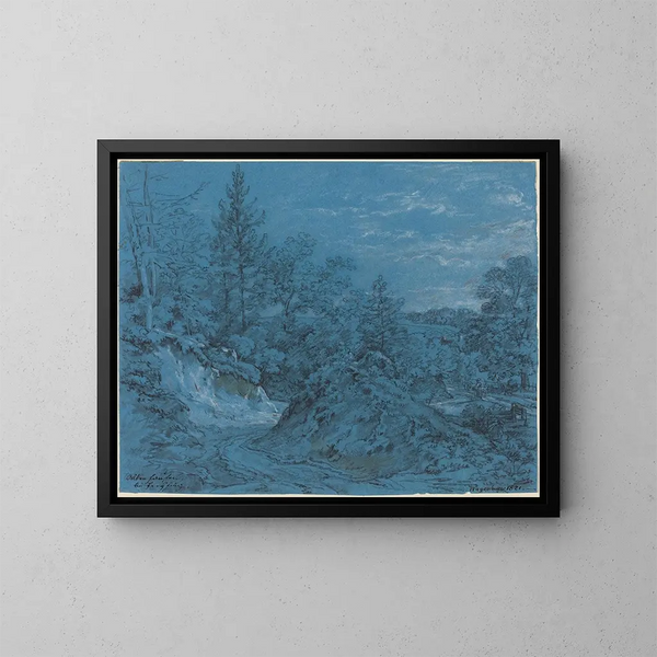 Altenhausen near Freysing painting - Max Joseph Wagenbauer — framed artwork on a wall