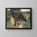 Een boer met zijn koe - Max Liebermann — ingelijst kunstwerk aan de muur