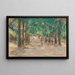 Allee waarschijnlijk in Haarlem - Max Liebermann — ingelijst kunstwerk aan de muur