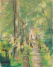 Allée de bouleaux dans le jardin de Wannsee - Max Liebermann — weergave van het kunstwerk