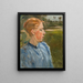Meis in blauw in het landschap - Max Liebermann — ingelijst kunstwerk aan de muur