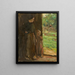 Vrouw met kind onder de boom - Max Liebermann — ingelijst kunstwerk aan de muur