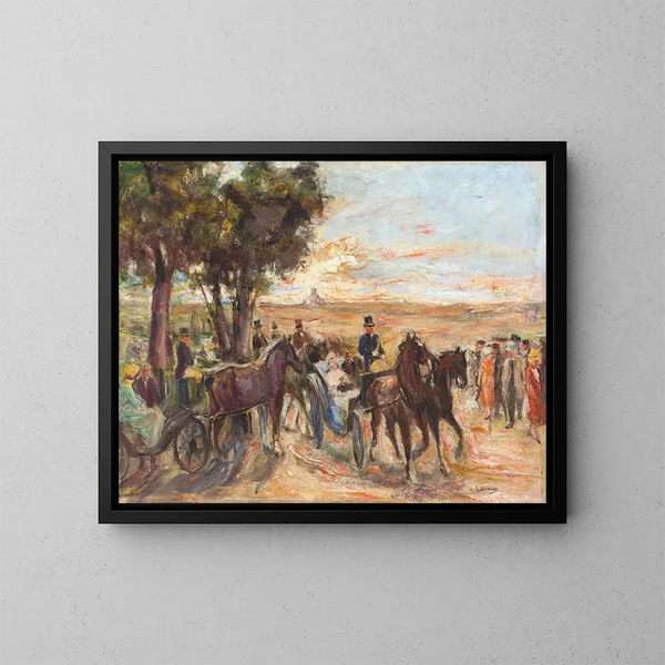 Promenade sur le Monte Pincio à Rome - Max Liebermann — ingelijst kunstwerk aan de muur