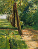 L'allee van berkenbomen in de tuin van Wannsee in het oosten - Max Liebermann — weergave van het kunstwerk