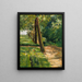 L'allee van berkenbomen in de tuin van Wannsee in het oosten - Max Liebermann — ingelijst kunstwerk aan de muur