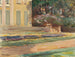 De bloementerras in de tuin van Wannsee richting noordwest - Max Liebermann — weergave van het kunstwerk