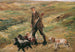 Jager in de duinen - Max Liebermann — weergave van het kunstwerk