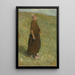 Jonge vrouw staand op de duin, naar rechts - Max Liebermann — ingelijst kunstwerk aan de muur