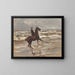 Cavalier aan de rand van de zee rechts - Max Liebermann — ingelijst kunstwerk aan de muur