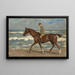 van Cavalier sur la plage vers la gauche - Max Liebermann — ingelijst kunstwerk aan de muur
