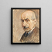 Zelfportret - Max Liebermann — ingelijst kunstwerk aan de muur