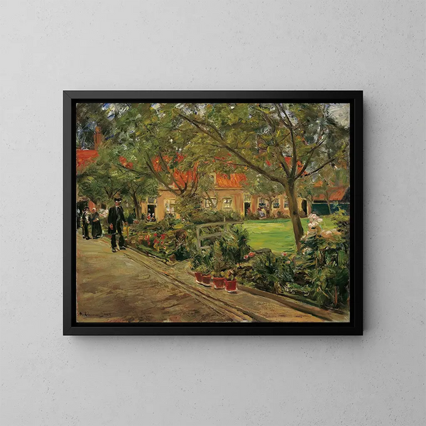 Tuin van het ziekenhuis in Edam - Max Liebermann — ingelijst kunstwerk aan de muur