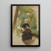 Jonge moeder onder de bomen - Max Liebermann — ingelijst kunstwerk aan de muur