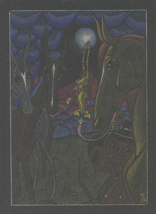 Max Schwerdtfeger - Phantastischer Traum und Tiergestalten.webp