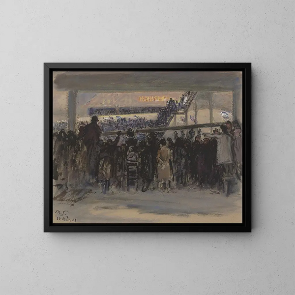 Six-Day Race in Berlin - Max Slevogt — framed artwork on a wall