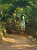 Groep ruiters in het bos - Max Slevogt — weergave van het kunstwerk