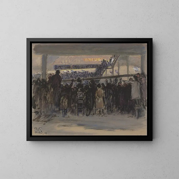 Six-Day Race in Berlin - Max Slevogt — framed artwork on a wall